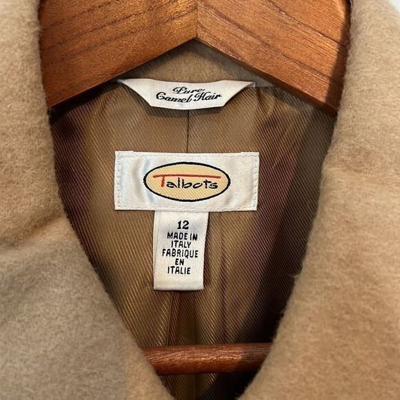 Talbots Camel Hair Short Duffle Coat - Picture 3 of 7